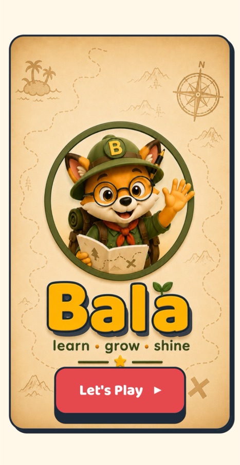 Bala app splash screen